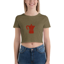 Load image into Gallery viewer, Women’s Moka Pot Crop Tee