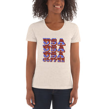 Load image into Gallery viewer, Women's Crew Neck USA T-shirt