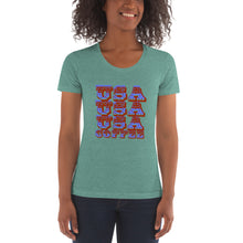 Load image into Gallery viewer, Women's Crew Neck USA T-shirt