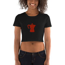 Load image into Gallery viewer, Women’s Moka Pot Crop Tee