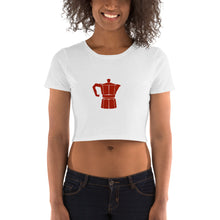 Load image into Gallery viewer, Women’s Moka Pot Crop Tee