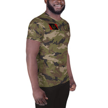 Load image into Gallery viewer, BA Heritage &amp; FC Woodland Camo Men&#39;s Athletic T-shirt
