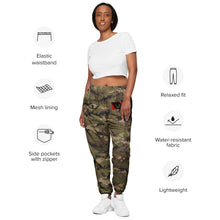 Load image into Gallery viewer, BA Heritage Flag &amp; FC Woodland Camo Unisex track pants
