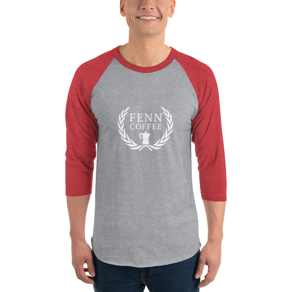 3/4 Sleeve Raglan Shirt in Red